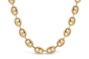 6mm Yellow Gold Coffee Bean Chain