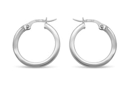 12mm 10kt Stovepipe Hoop Earring