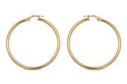 30mm Yellow Gold Hoop Earrings