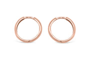 12mm Rose Gold Hoop Earrings