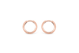 2.0mm Rose Gold Hoop Earrings