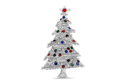Crystal Tree Brooch