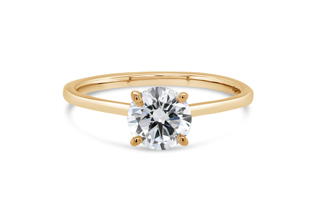 1.01CT Round Solitaire Engagement Ring
