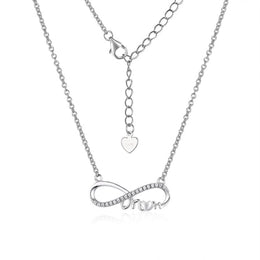 Casablanca Sterling Silver Infinity Mom Necklace