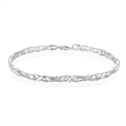 Casablanca Sterling Silver & Lab Grown Diamond Infinity Bracelet