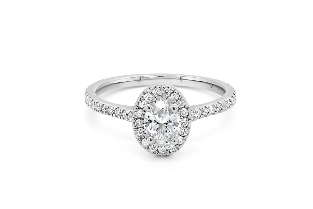 .50CT Lab Grown Oval Diamond Engagement Ring