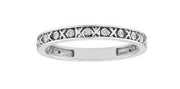 .05CT X & O White Gold Diamond Ring