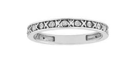 .05CT X & O White Gold Diamond Ring