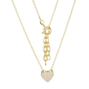 Sterling Silver Heart Pendant & Necklace