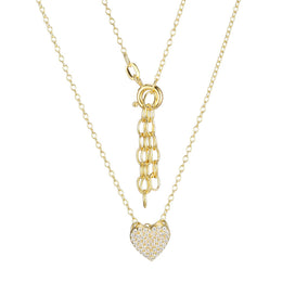 Sterling Silver Heart Pendant & Necklace
