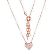 Sterling Silver Heart Pendant & Necklace