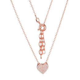 Sterling Silver Heart Pendant & Necklace