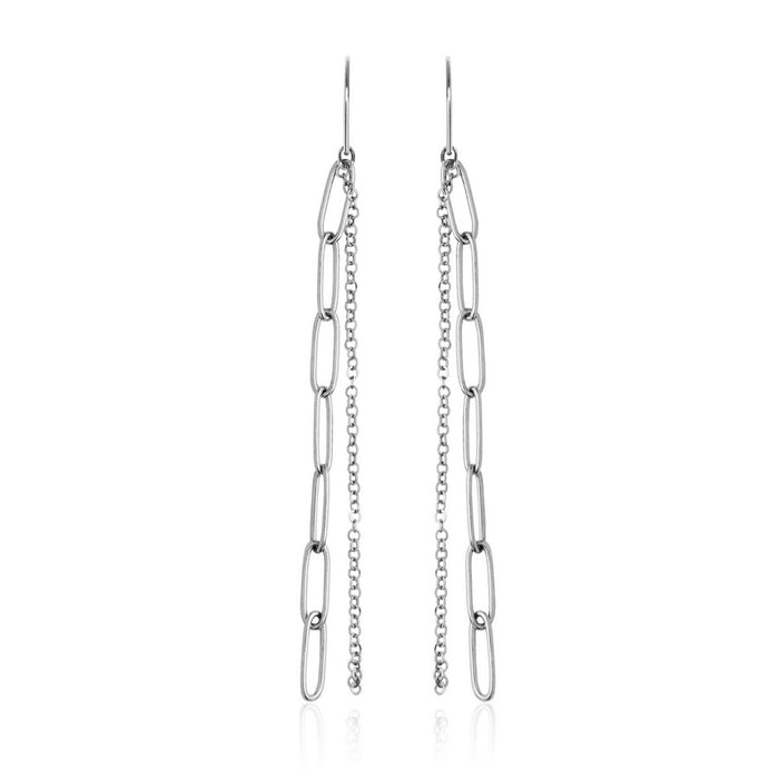 Steelx Multi Layered Chain Link Earrings
