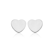 Steelx Stainless Steel Heart Stud Earrings