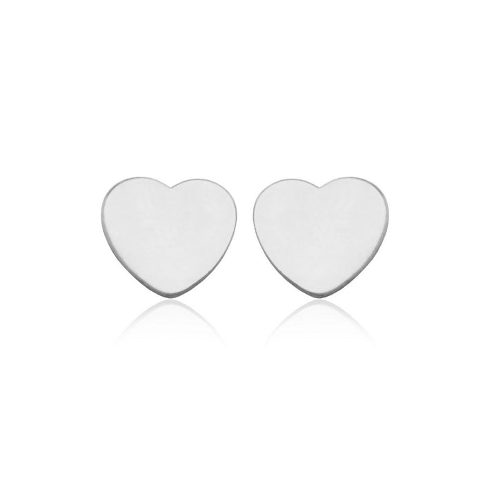 Steelx Stainless Steel Heart Stud Earrings