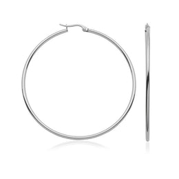 Steelx 60mm Stainless Steel Hoop Earrings
