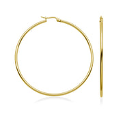 60MM Steelx Stainless Steel Yellow Gold Tone Hoop Earrings