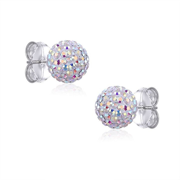 Casablanca 10MM Crystal Ball Stud Earrings