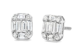 .96CT Baguette Diamond Earrings