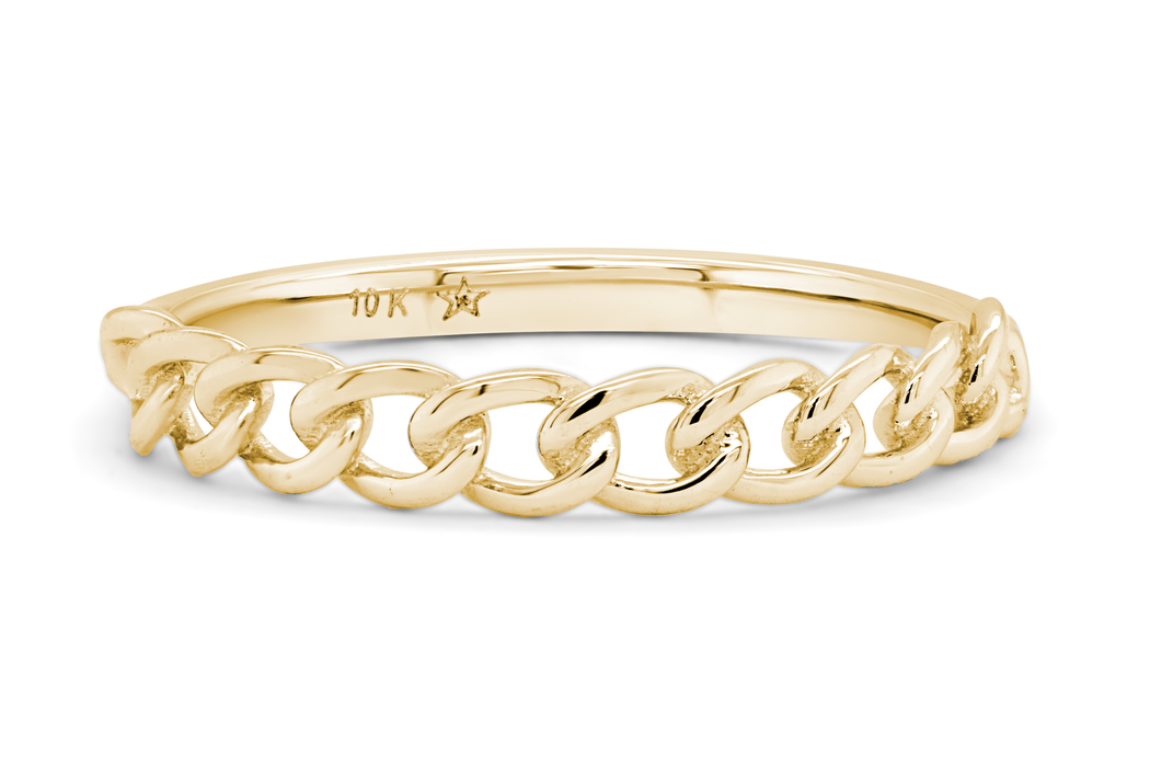 Link Ring: Yellow Gold
