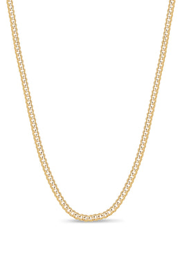 Yellow Gold Curb Chain- 18