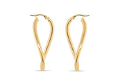 10kt Twist Hoop Earrings