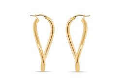 10kt Twist Hoop Earrings
