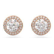 Swarovski Constella Round Rose Stud Earrings