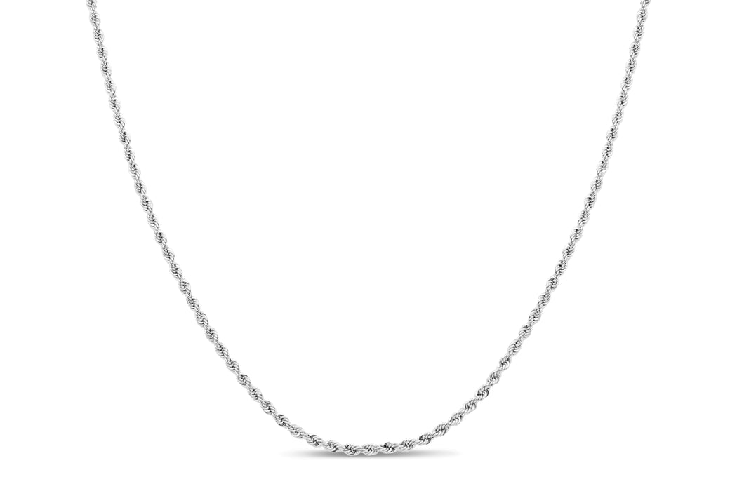 White Gold Rope Chain