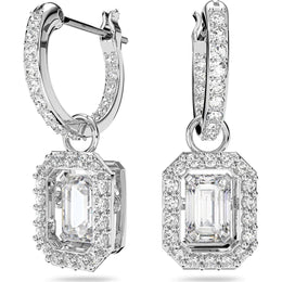 Swarovski Millenia Drop Earrings: Octagon Cut