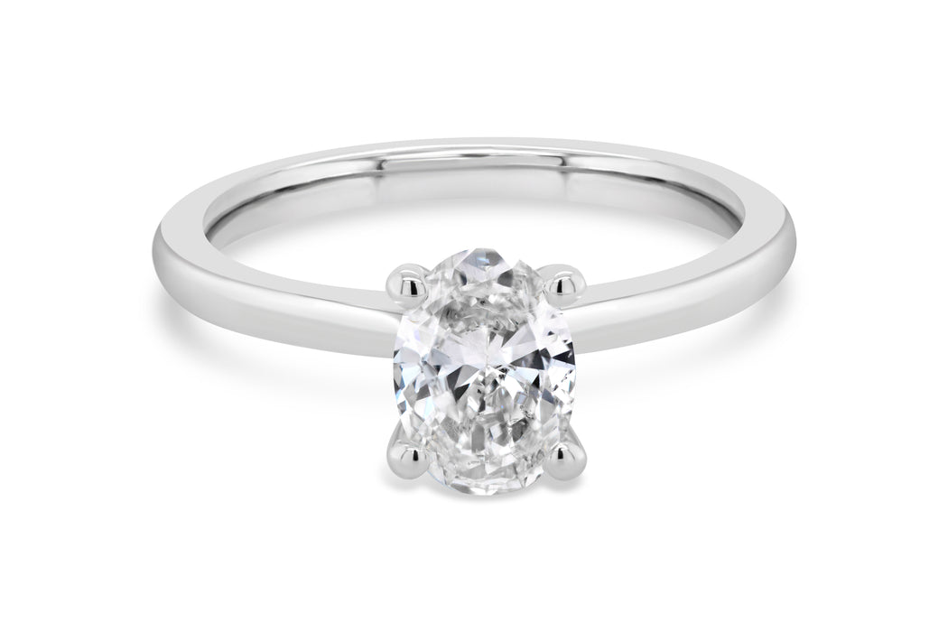 1.00CT Oval Engagement Ring
