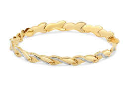 Two-Tone White & Yellow Gold Bracelet