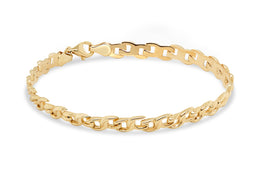 10K Yellow Gold Circle Link Bracelet