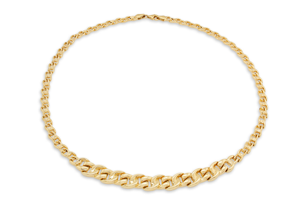 Yellow Gold Circle Necklace