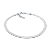 Italgem 4MM Stainless Steel Herringbone Chain Bracelet