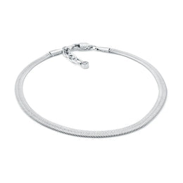 Italgem 4MM Stainless Steel Herringbone Chain Bracelet