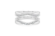 White Gold .20CT Diamond Jacket Ring