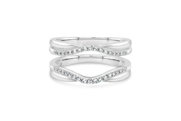 White Gold .20CT Diamond Jacket Ring