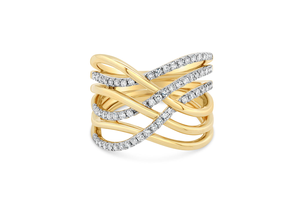 .50CT Yellow Gold Diamond Fashion Ring