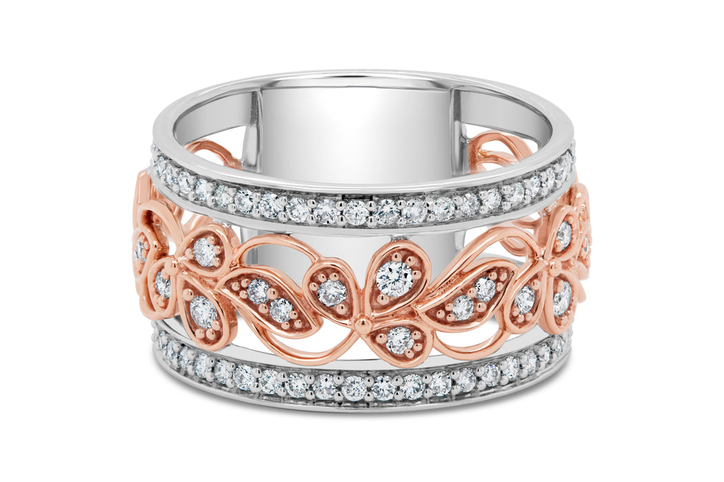 .50CT Two Tone Gold Diamond Fashion Ring