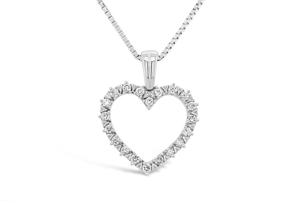 .25CT Diamond Heart Necklace