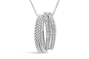 .25CT Braided Pave Diamond Necklace