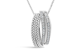.25CT Braided Pave Diamond Necklace