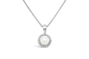 .10CT Diamond & Pearl Necklace