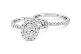 1.25CT Diamond Oval Set