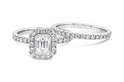 1.25CT Diamond Emerald Cut Set