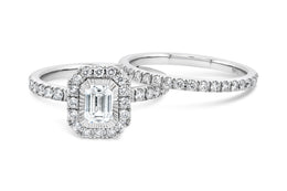 1.25CT Diamond Emerald Cut Set