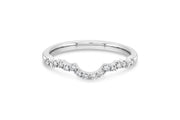 .13CT Diamond Curved Band