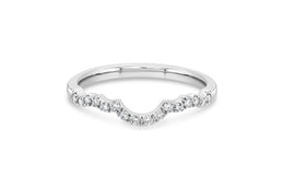 .13CT Diamond Curved Band