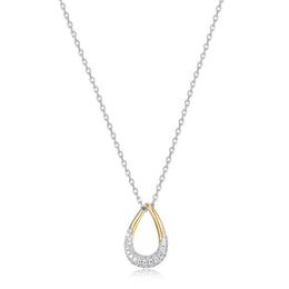 Elle Caramel Two Tone Sterling Silver Necklace